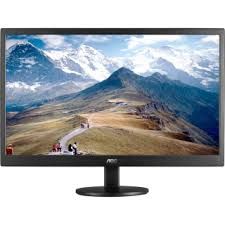 AOC 21,5 inch E2270SWN 5MS LED MONITOR PARLAK SIYAH